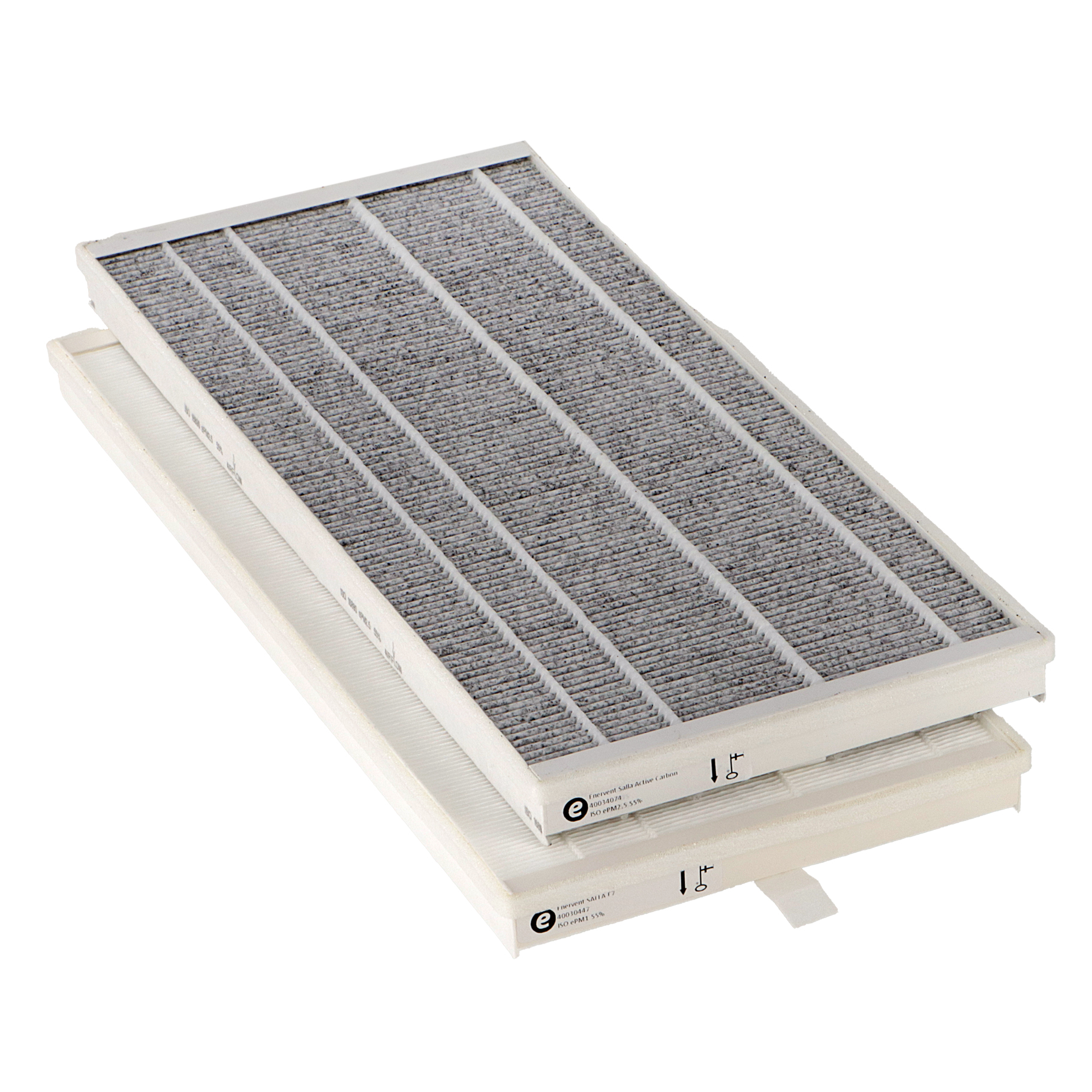 Enervent (by Zehnder) Salla (Compact) activated carbon filter set F7+F7 (original) 420x177x25