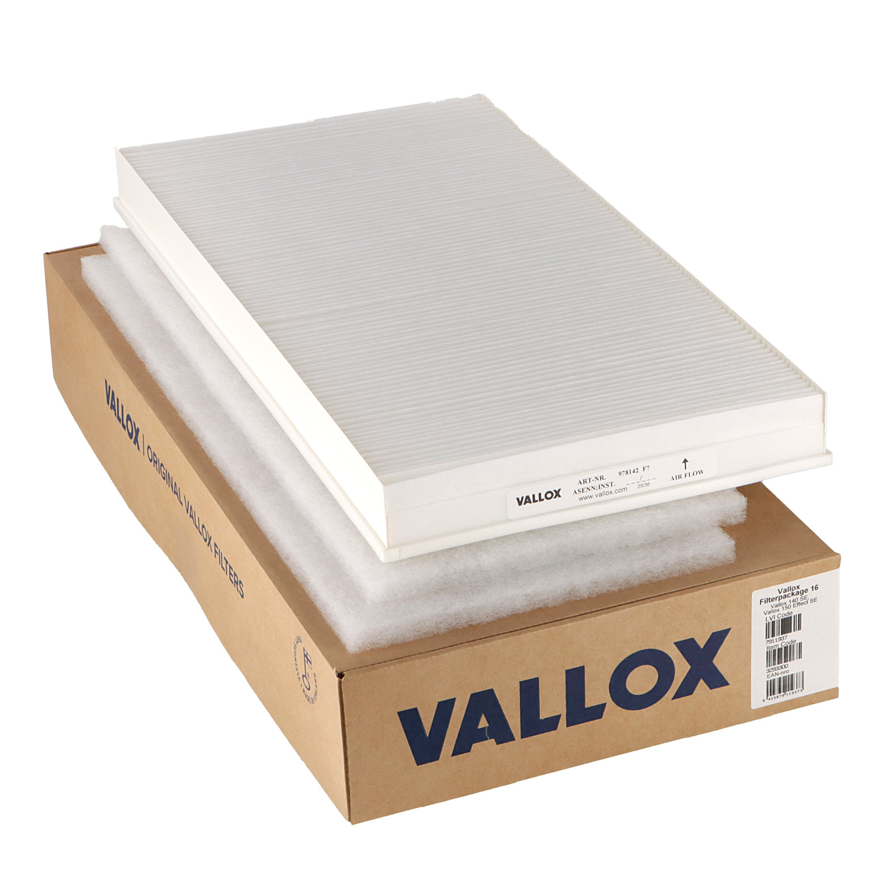 Vallox 140 SE - 150 Effect SE filter set No. 16 G4+G4+F7 (original)