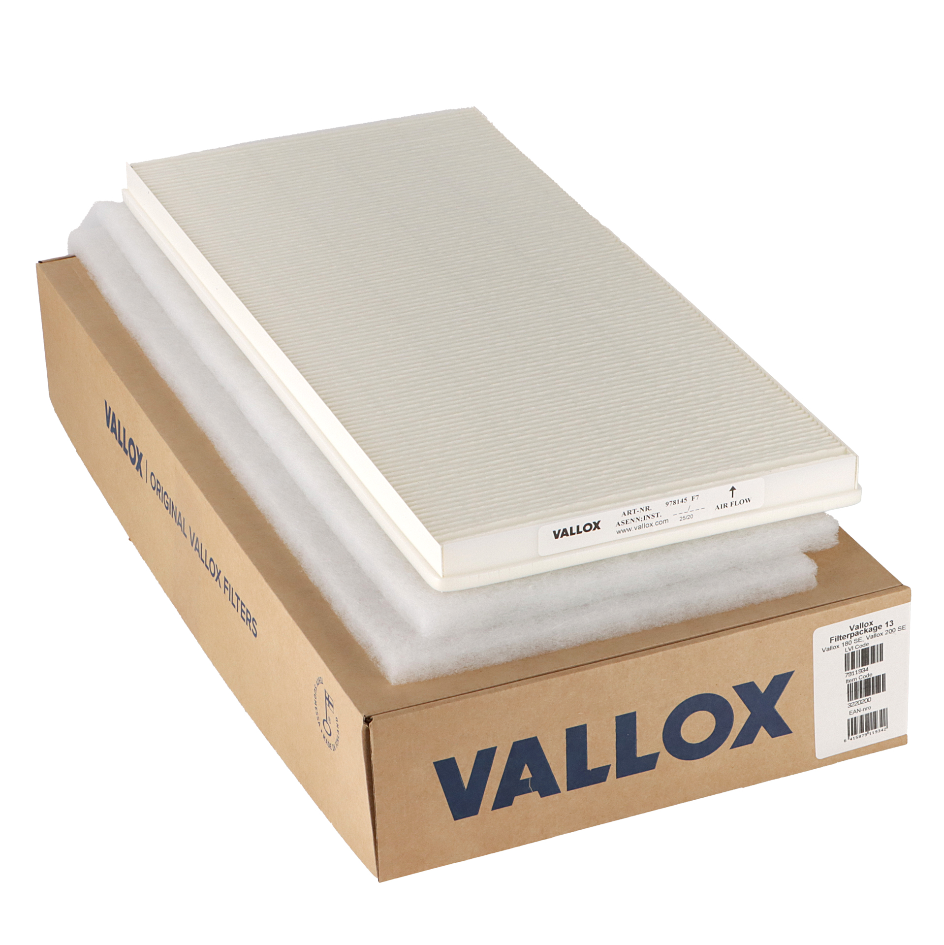 Vallox 180-200 SE filter set No. 13 G4+G4+F7 (original)