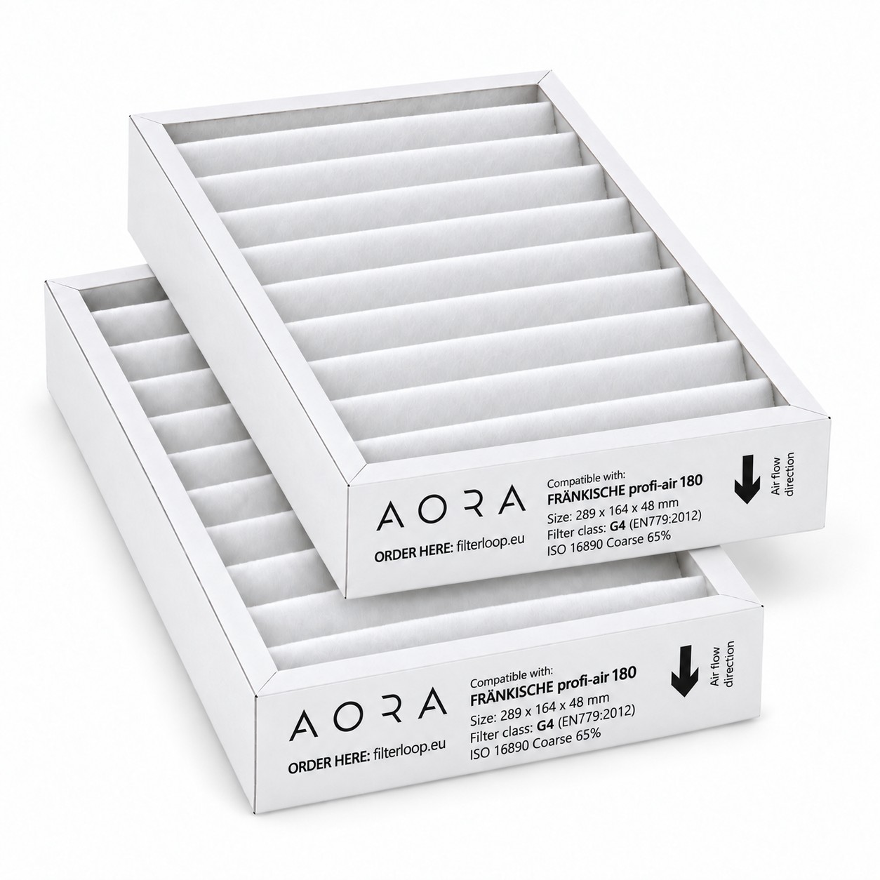FRÄNKISCHE profi-air 180 sensor filter set G4+G4 (house brand) 289x164x48
