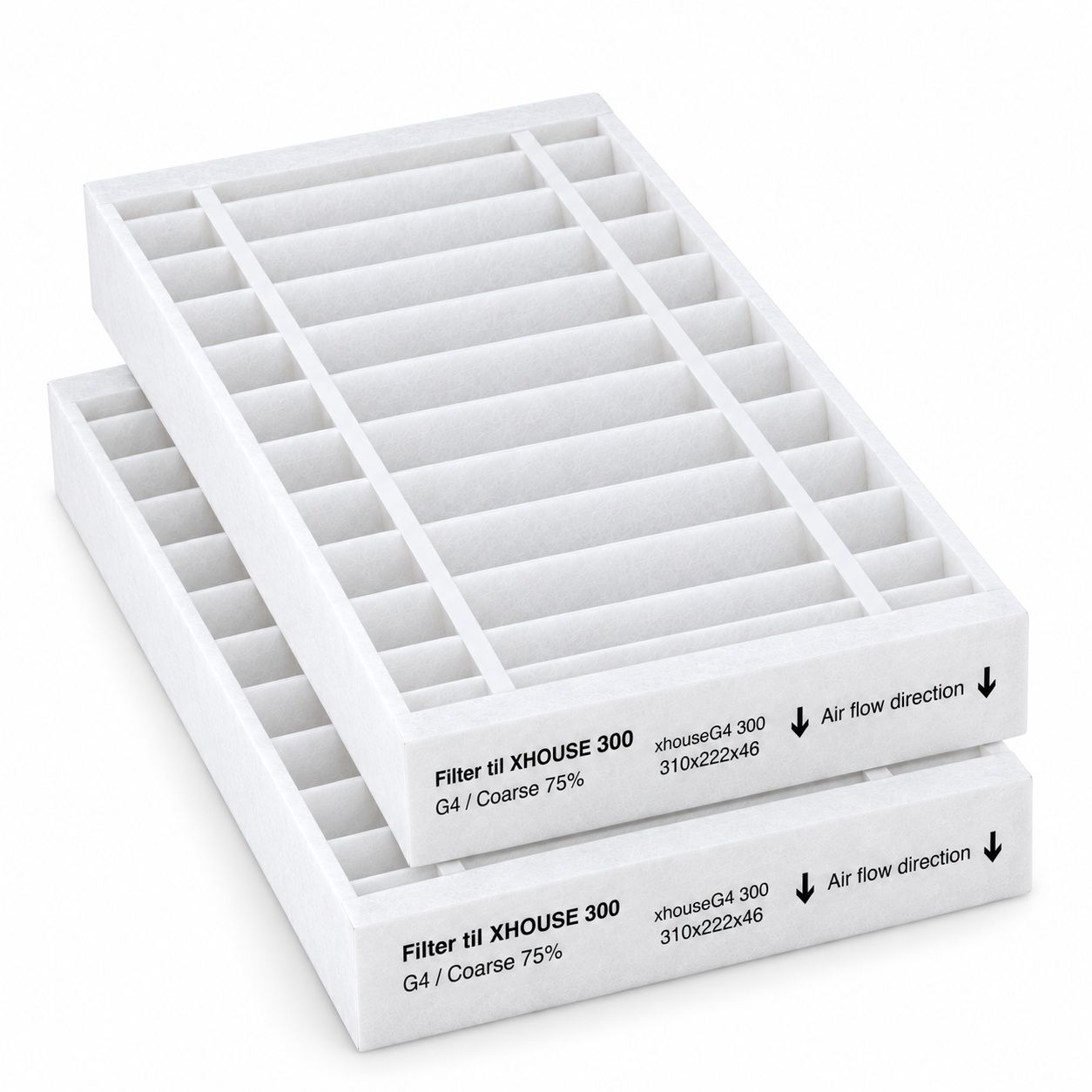 Xvent XHOUSE 300 filter set G4+G4 (original) 310x222x46